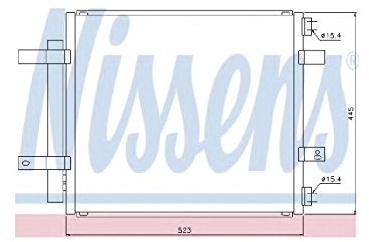 Nissens 94866 Kondensator, Klimaanlage