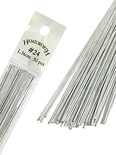 Floristry Cake Wire Hamilworth Sugarcraft White Size 24 Sugar Flowers Crafts
