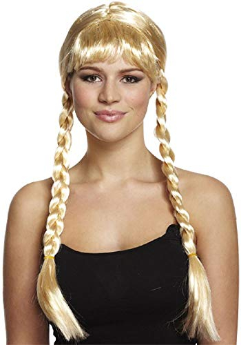 Henbrandt Kostüm Perücke Damen Geflochten Blond Kostüm Accessoire