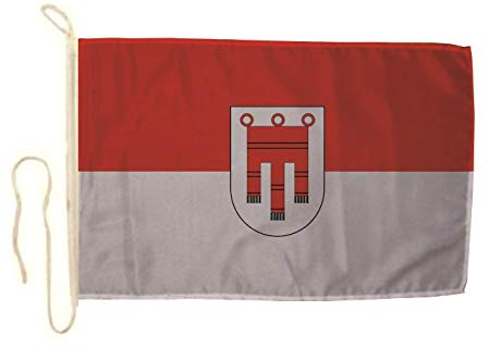 U24 Fahne Flagge Vorarlberg Bootsflagge Premiumqualität 20 x 30 cm