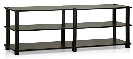 Furinno Mobile Porta TV, Legno, Marrone/Nero