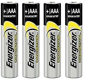 4 Count Energizer Industrial EN92 Alkaline AAA 1.5v Batteries LR03