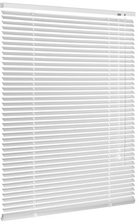 Persiana de aluminio blanca/persiana veneciana plisada enrollable en muchos tamaños 40/45/50/55/60/65/70/75/80/85/90/95/100/110/120/130/140/150/160x130 o 160 o 220 o 240 cm (ancho x alto), weiss, 100x160 (B x H in cm)