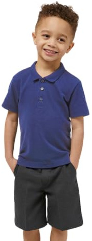 Trutex Unisex Polo Shirt, Royal, 5-6 Years UK