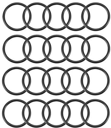 sourcing map 20St Metrische Nitrilkautschuk O-Ringe Dichtung, 23mm AD 19mm ID 2mm Breite