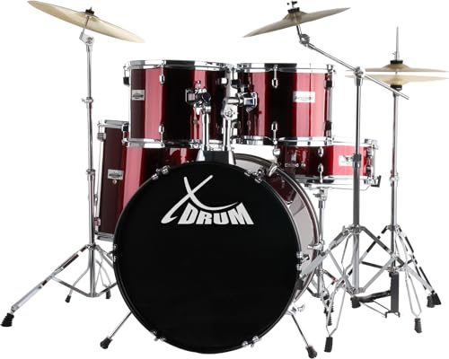 XDrum Semi 22, Batteria, Hardware a doppio rinforzo in 5 pezzi, 16 TT