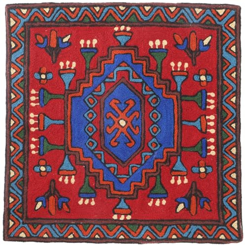 Kelim Kissenhülle `Kaschmir`, bestickter Kissenbezug, Dekokissen, Muster 4 | Traditionelles Design, erdige Farben, 50% Wolle, 50% Baumwolle, Handwäsche empfohlen, einzigartig in jedem Stück.