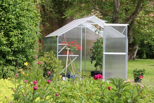 Gewächshaus Flora III (5,15 m², Aluminium blank)