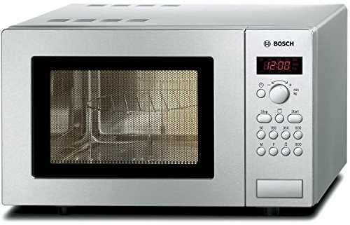 Bosch HMT75G451 Serie 2 Mikrowelle, 29 x 46 cm, 800 W, Drehteller 24,5 cm, Türanschlag Links, AutoPilot 8 8 Automatikprogramme, Versenkknebel