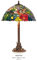 Handgefertigte Tiffany Hockerleuchte Tischleuchte Höhe 61 cm, Durchmesser 40 cm - Leuchte Lampe