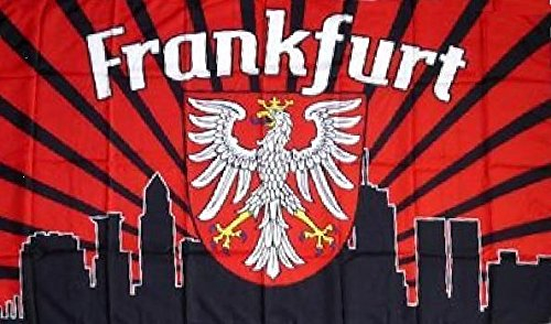 U24 Fahne Flagge Frankfurt Fan Skyline 90 x 150 cm