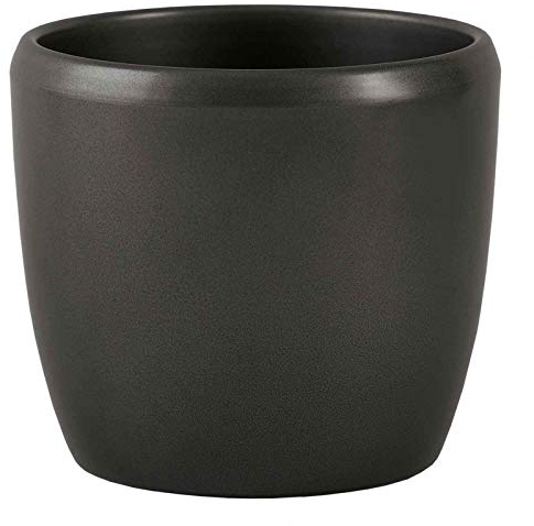 Keramik Blumentopf Venus 18/12 dunkelsilber Ø 20cm Höhe 13.5cm