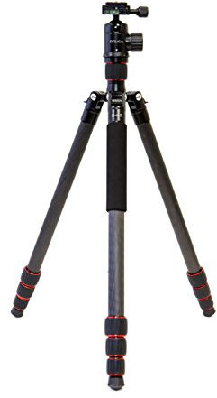 Dolica Odyssey Series 60in Carbon Fiber Professional Tripod, Waterproof Sealed Leg Locks, Professional Ball Head and Built-in Monopod
