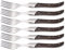 Laguiole by FlyingColors Tafelgabel-Set, Edelstahl, Wengeholzgriff, Geschenkbox, 6-teilig