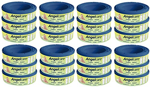 Angelcare 180400-24 24 Nachfüllkassetten Windeleimer Comfort und Deluxe, blau