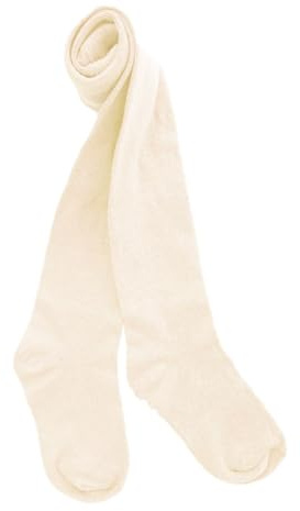 Country Kids Girl's Luxury Warm Winter Tights, Off White (Ivory), 0-6 Months UK