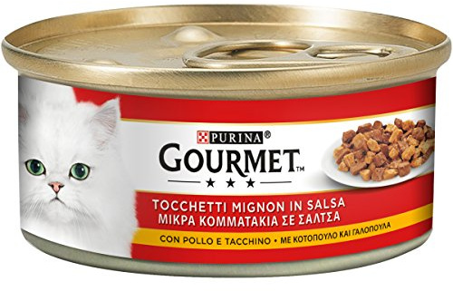 Purina Gourmet Kleine Stücke in Soße mit Hühnchen und Pute 24x195g