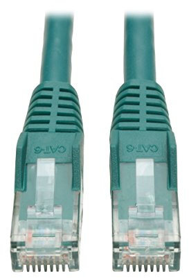 Tripp Lite Cat6 Gigabit Snagless Molded Patch Cable (RJ45 M/M) - Green, 0.31 m