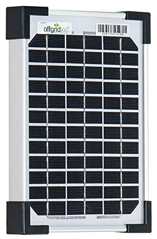 Offgridtec 002960 Panneau solaire 5 W, 12 V Module solaire monocristallin