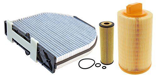 MAPCO 68886 Filtersatz - Ölfilter/Luftfilter/Pollenfilter | Kompatibel mit: MERCEDES-BENZ C-CLASS, C-CLASS T-Model, E-CLASS