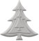 Rayher Hobby 69124000 Embossing-Stanzer, Tannenbaum, 2,7 x 2,9cm, ideal für Papier/Karton 180-240g/m²