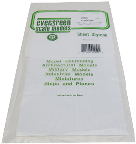 evergreen 2050 – Structured Plate, 0.5 x 150 x 300 mm, Pitch 1.30 mm, Pack of 1