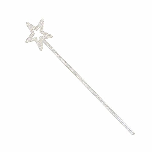 Star Wand. White Glitter
