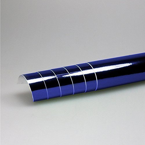 TipTopCarbon 16,45€/m² Chrom Autofolie Blau 1m x 1,52m Auto Folie mit Luftkanälen 3D Flex