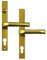 HOPPE UPVC Lever Door Furniture To Suit Fullex c/w Snib - 68MM CENTRES GOLD