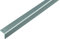 Alberts 432959 Cornière | autoadhésive | plastique, aspect acier inoxydable | 1000 x 20 x 20 mm