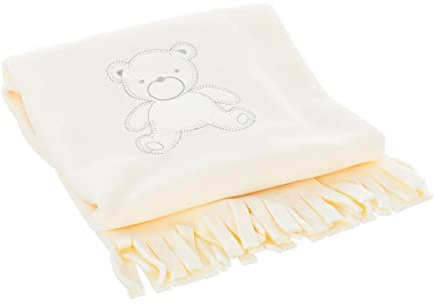 BABIDU Embroidered Blanket on the Front 285 for Baby, beige, One Size