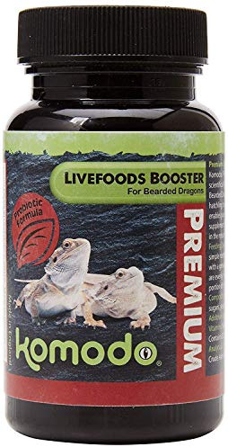 Komodo Premium Vegetable Booster for Juvenile Bearded Dragons 0.09Kgs | Vegetable supplement for juvenile bearded dragons – vitamins, minerals and probiotics to boost their diet