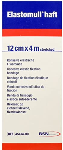 BSN 59214 Elastomull Haft Koesiva Bandage, 4 m x 12 cm, 1 Packung mit 10 Bandagen