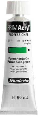 Schmincke PRIMAcryl Professional Permanentgrün 60 ml Tube, 13 567 011