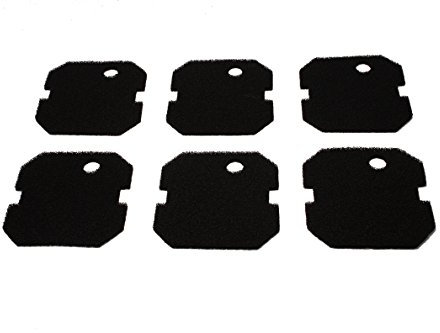 LTWHOME Aktivkohle Filterschwamm Passend für Eheim 2628260 Professional Pro 2 2226/2328/2026/2126(6 Stück)