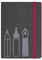 moses. 82298 Home office Notizbuch Schreibutensilien 160 Seiten, grau