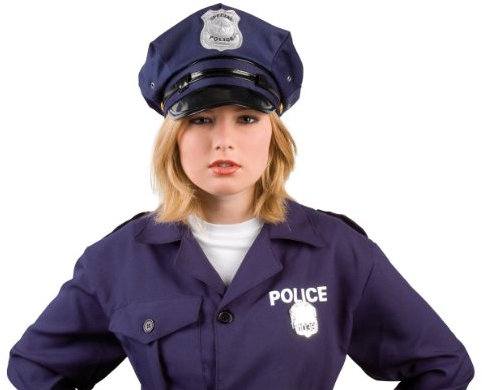 Unbekannt Polizei Cop Mütze für Stripper, Einheitsgröße, Blau, Ami