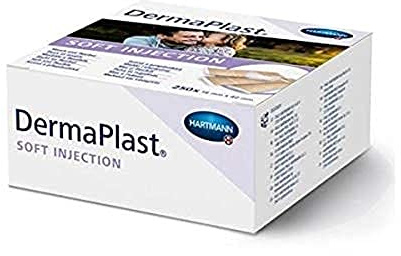 HARTMANN 5353811 DermaPlast Sensitive Injection Wundpflaster, 4cm x 1.6cm, 250 Stück