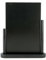 SECURIT - Tableau de Table - Ardoise Porte-Menu Double-Face - Finition Bois de Hêtre Laqué - Pour Café, Bar, Restaurant - 21 x 30 cm - Coloris Noir