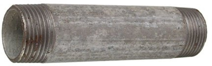 Cornat Rohrnippel Stahl verzinkt - 1 1/4 Zoll AG x 150 mm - Außengewinde nach DIN EN 10226-1 (ISO 7-1) - Für Rohrverbindungen & Installationen