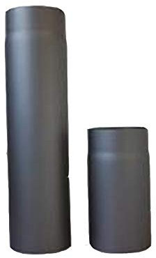 Tubo per canna fumaria 120 mm x 0,25 x 2 mm, grigio