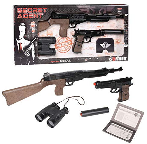 Gonher -Agent Geheimnis 8 Tiros/Box, schwarz, ohne Größe (239/6)