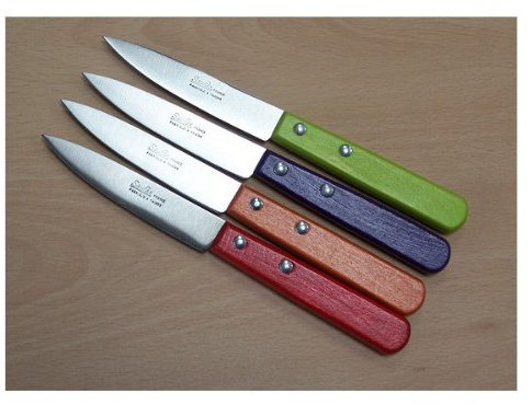 lot de 4 couteaux SAUFAX OFFICE BOIS COULEUR ASSORTI ref 31110368