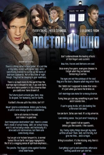 Doctor Who -Everything I Know Maxi-Poster der Grösse 61 x 91,5 cm