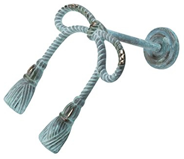 DecoProfi Raffhalter/Schalhalter Schleife für Gardinen, Messing patiniert
