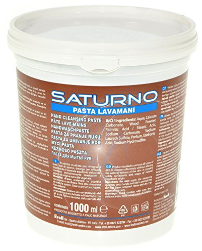 PASTA LAVAMANI SATURNO BARATTOLO 1 LT LAVA MANI CON SAPONE DI ORIGINE NATURALE | Con Sapone di Origine Naturale