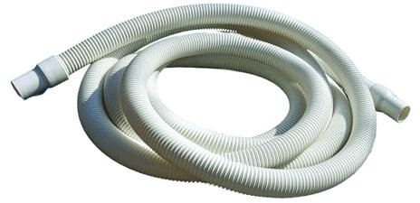 EDG by AQUALUX INTERNATIONAL - Tuyau Flottant Piscine Diamètre 38 mm avec 2 Embouts Fixes - Technologie Spiralée Haute Performance Anti Ecrasement - Longueur 12 m