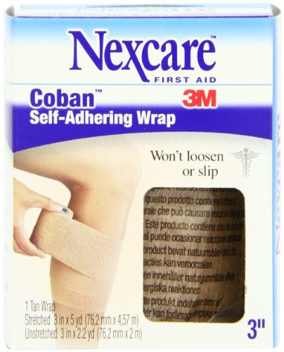 Nexcare Coban Self-Adherent Wrap, 3-Inch x 5-Yard Roll, 1 Count Box by Nexcare