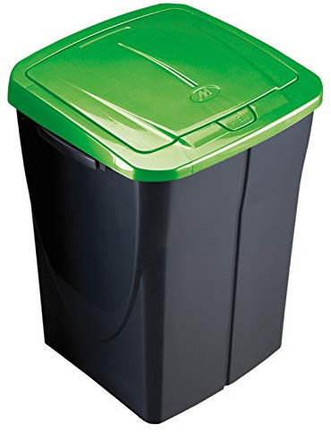 Mondex Müllsortierer 45 Liter mit grünem Deckel