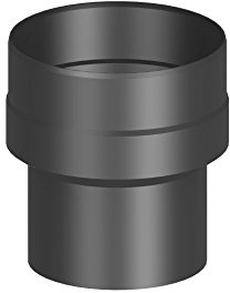 Ofenrohr-Übergangselement Erweiterung von Ø 150 auf Ø 200 mm, schwarz